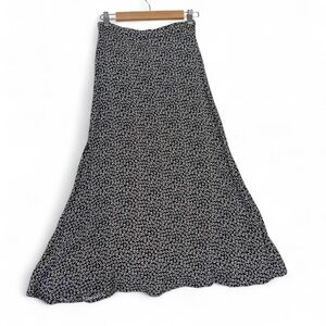 Reformation Black and White Patterned Bea Skirt